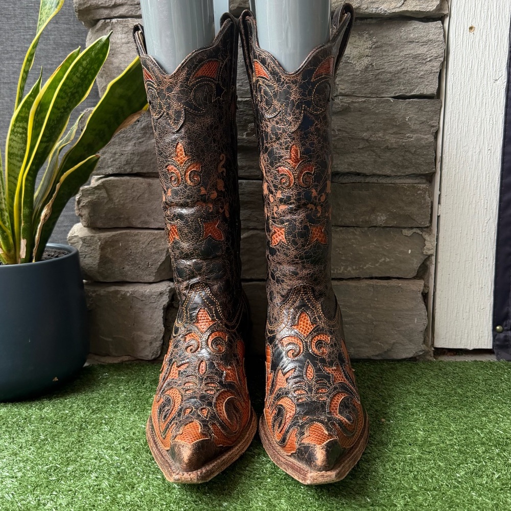 Corral Brown Embroidered Women’s Western Boots - Picture 3 of 10